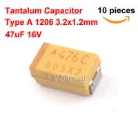 10pcs Tantalum Capacitor 476C 476 16V 47UF SMD Capacitance 16V47UF Capacitors 47UF16V A-Type 1206 3216 B-Type 1210 3528 C-Type 6032 D-Type 7343