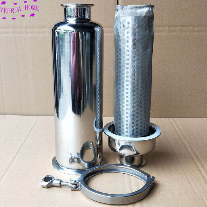 10Inch Sanitary Inline Strainer Fit 3851mm Tri Clamp SS304 Stainless