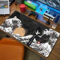 SsMousepad แป้นพิมพ์รองเมาส์นักเล่นเกมคอมพิวเตอร์แผ่นรองปูโต๊ะอุปกรณ์เสริมสำหรับเล่นเกมญี่ปุ่น Great Wave Pad แผ่นรองโต๊ะ Larg Mous Pad เมาส์ศิลปะ