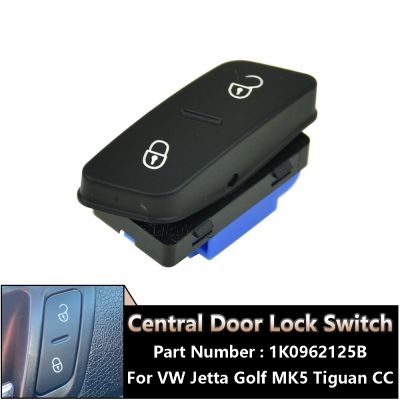 ﹉❇ Car Accessories Central Door Lock Control Switch Controlling Button For VW Golf Jetta MK5 Tiguan CC 1K0962125B 1K0 962 125 B