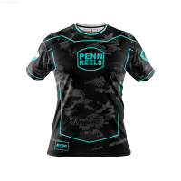 2023 NEW shirt new (สต็อกเพียงพอ) uv fishing T SHIRT penn long sleeve coolคุณภาพสูง size:S-5XL