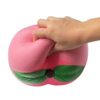 （A Decent） 1Pcs 25CmBig Peach Squishi Kawaii SquishSoft Antistress SlowToys สำหรับเด็กความดันปล่อยของขวัญ