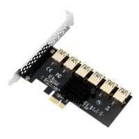 PCIe To PCIe Adapter PCI-Express 1x ถึง16X1ถึง6 USB 3.0 Mining Riser Card PCI-E Gold-Plated Interface Adapter Card