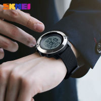 SKMEI Business Simple Watch Men PU Strap Multifunction LED Display Watches 5Bar Waterproof Digital Watch reloj hombre 1267