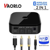 VAORLO APTX HD ตัวรับส่งสัญญาณเสียงไร้สาย Bluetooth 5.0 อะแดปเตอร์ไร้สาย 3.5 มม. SPDIF ใยแก้วนําแสงสําหรับหูฟังทีวีพีซี