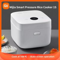 Mijia 1S IH 3L หม้อหุงข้าวอัจฉริยะไฟฟ้าทำความร้อน,หม้อหุงข้าวไฟฟ้าในครัวจอแสดงผลแบบไม่ติดกระทะที่ควบคุมด้วยแอป Mihome