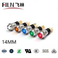 FILN Metal 14mm 12v 24v 220v 110v signal lights high quality led indicator lights with soldering pin