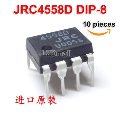 ชิป IC JRC4558D 10ชิ้นแบบดั้งเดิม DIP-8 JRC4558 NJM4558D 4558 JRC4558 NJM4558 DIP8วงจรรวมเครื่องขยายเสียงแอมพ์ Op คู่ใหม่เอี่ยม