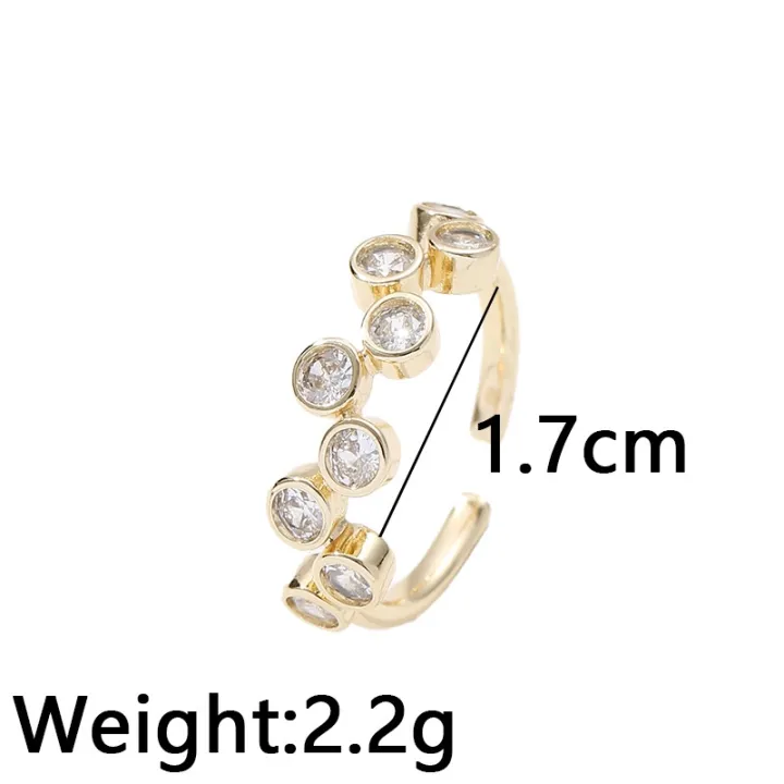 cod-cross-border-light-luxury-copper-plated-real-gold-inlaid-zircon-ring-does-fade-niche-wholesale-open-women