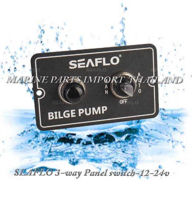 3 positions 12v24v (automatic,off,or manual) Bilge Pump Black Aluminum