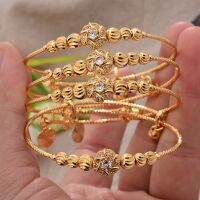 【hot】✔▬  Can pull away Dubai Gold Color Bangles Ethiopian Middle East Wedding Jewelry African Gifts