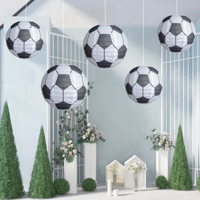 20cm Sports Theme Lanterns Baseball/basketball/soccer Shape Sport Paper Lantern Lightweight Festive Atmosphere for Wedding Holiday Party Hanging Decor