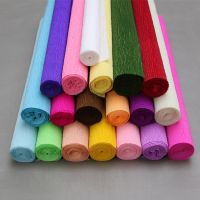 【ผู้หญิงผู้ดี】กระดาษย่น250X50ซม. สีย่นห่อแบบ DIY ของตกแต่งบ้านย่น