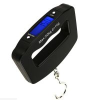 Portable 50kg 10g Luggage Scale Digital Precise Mini Fish Hook Hanging Electronic Weight Scale Travel Household Outdoo +Battery Luggage Scales