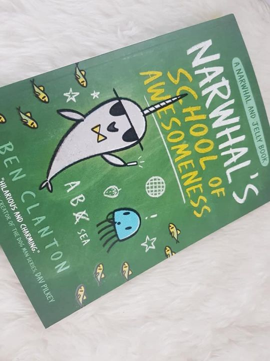 ใหม่ล่าสุด-narwhals-school-of-awesomeness-by-ben-clanton-เล่ม-6-paperback-comic-สำหรับ-4-7ปี