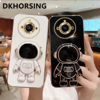 DKHORSING เคสมือถือชุบโลหะกันตกแบบใหม่สำหรับ Realme 11 11Pro 11 Pro + 10T 5G กล้องป้องกันปลอกอ่อน REALME11 Pro บวก2023กับฝาปิดมีที่ยึดนักบินอวกาศ