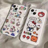 KT Apple แมว14 Proแมกซ์/13เคสโทรศัพท์12โปร/11ขอบตรง Xr/xs นุ่ม7P/8P รูขนาดใหญ่