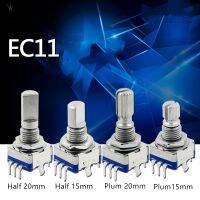 【cw】 5PCS Half / Plum axis rotary encoder handle length 15mm 20mm code switch EC11 digital potentiometer with 5Pins