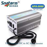 2KW/2000W Peak 4KW DC12V 24V เป็น AC 220V ดัดแปลง Sine Wave เพาเวอร์อินเวอร์เตอร์แปลงพร้อมเครื่องชาร์จแบตเตอรี่ AC และแหล่งจ่ายไฟ UPS