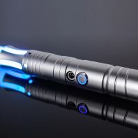 โลหะเลเซอร์ lightsaber RGB Luke RAVE sabre de Luz LIGHT STICK คอสเพลย์กระพริบอาวุธ1ชุดเสียง14สีเปลี่ยนของเล่น