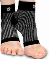 Bitly Plantar Fasciitis Compression Socks for Women &amp; Men - Best Ankle Compression Sleeve, Nano Brace for Everyday Use - Provides Arch Support &amp; Heel Pain Relief (Black, Medium) Medium Black 1