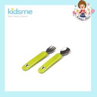 Kidsme ชุดช้อนส้อมพร้อมกล่อง Premier Spoon &amp; Fork with Case (สีเหลือง)