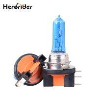 Herorider หลอดไฟ5500-6000K หลอดไฟซีนอนฮาโลเจน H15 12V 15/55W หลอดไฟสีขาวขาวซุปเปอร์ขาว H15หลอดไฟแหล่งกำเนิดไฟรถยนต์12V 15/55W