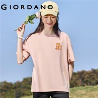 GIORDANO Women Amazing Animals Series T-Shirts Summer Short Sleeve Print Tee Crewneck Cotton Fashion Casual Tshirts 99393163