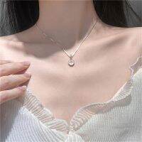 1PC ใหม่แฟชั่นอารมณ์รอบสร้อยคอจี้สดและเรียบง่ายผู้หญิง Collarbone Chain Chain