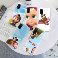 อ่อนนุ่ม เคสโทรศัพท์ หรับ Infinix Note 11S 10 12 8 10T 10I 10S 8I 11 7 Hot 6 Lite Pro Play TPU ปก Tr88 Masha and the Bear