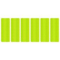 6Pcs Reflective Stickers Clothing Bicycle Stickers Luminous Body Warning Signs Helmet Decoration Stickers