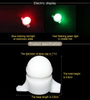 1/2pc Fishing Bite Alarm Night Alarm Alert Strike Bite Fishing Rod Tip Clip On Fish Bite Alarm LED Light Strike Alert Glow Alarm