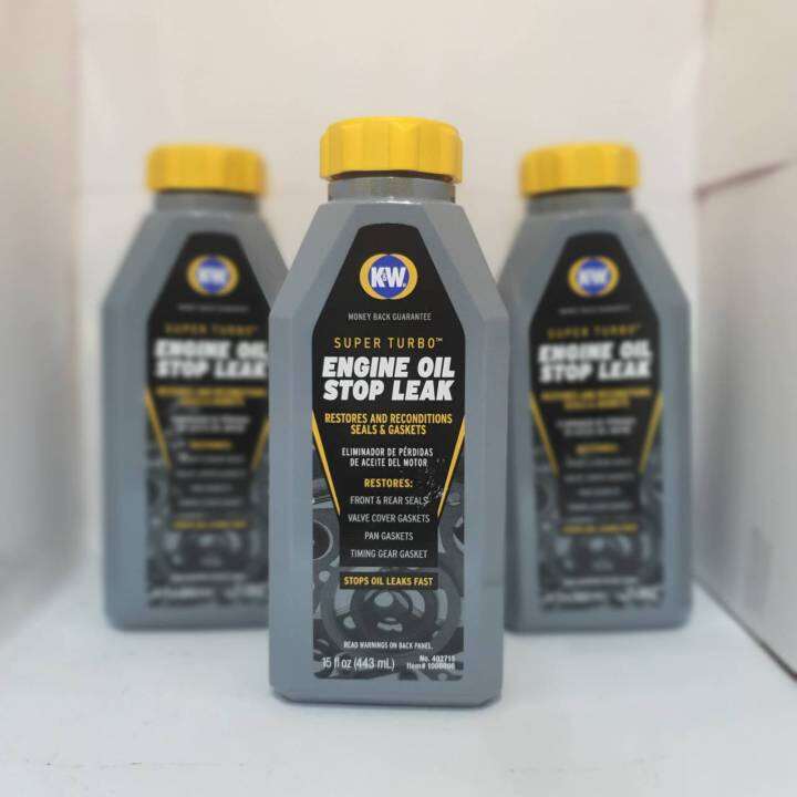 น้ำยาฟื้นฟูและหยุดรั่วซึมเครื่องยนต์K&W CRC ENGINE STOP LEAK MADE USA