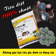 Thuốc diệt chuột dạng viên tiêu diệt chuột 100%, diệt chuột cực mạnh