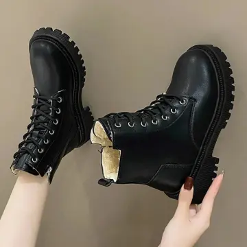 All black hot sale combat boots