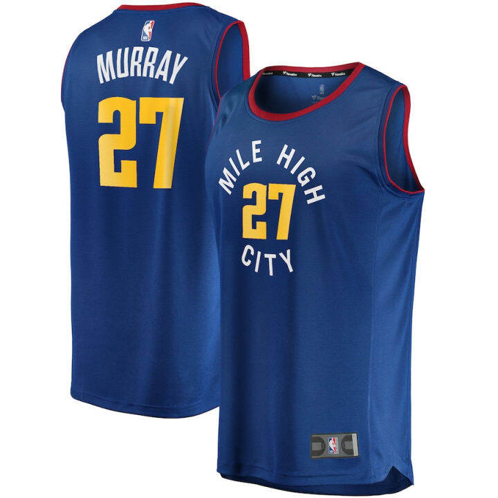 เสื้อเจอร์ซีย์บาสเก็ตบอล-nba-22-23-denver-nuggets-จาเมอเรย์สีน้ำเงิน