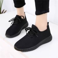 sports shoes WOMEN 女运动鞋女鞋 sneakers sneakers WOMEN sports shoes SNEAKERS KASUT PEREMPUAN WANITA RUNNING SPORT SHOES WOMEN SHOE Musim bunga dan musim luruh semua kasut kerja hitam tua beijing kasut kasut wanita tapak rata lembut dan selesa ka