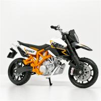 【Hot-Selling】 Mamas &amp; Babies 1:18 KTM Supermoto R แบบจำลองย่อขนาดรถมอเตอร์ไซค์ดายแคสต์