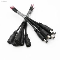 ❄ 10pcs/pack 5.5x2.1 female/male DC Connector Plug Cable Wire use For 3528 5050 CCTV Camera LED Strip Light