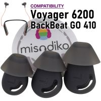 ✗♂◈ misodiko Silicone Eargel Ear Tips Compatible with Plantronics Voyager 6200 UC B6200/ BackBeat GO 410 Headsets (2-Pairs)