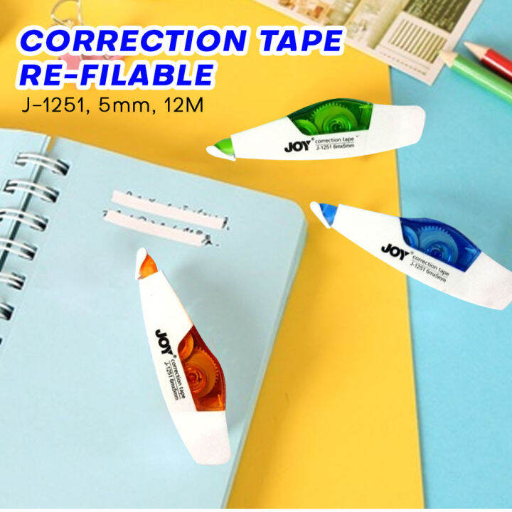 Joy Refillable Correction Tape J1251 12m High quality correction tape