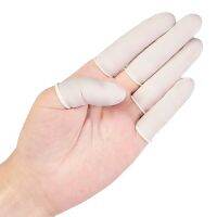 100pcsbag Fingertips Finger Cover s Natural Rubber Non-slip Anti-static Latex Fingertip