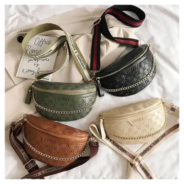 Fashion Chain Waist Bags Female Waist Pack Ladies Strap Crossbody