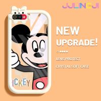 Jlingji เคสสำหรับ Realme C2 C2S เคส A1K OPPO แฟชั่นการ์ตูนน่ารักหนูตัวเล็กมอนสเตอร์ตัวน้อยมีโบว์เคสโทรศัพท์โปร่งใสนิ่มกันกระแทกทนทานต่อการขีดข่วนเคสป้องกันเลนส์กล้องถ่ายรูปซิลิกาเจล TPU