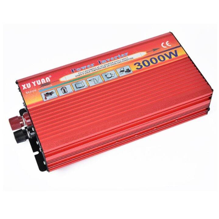 อินเวอเตอร์-3000w-4000w-car-power-inverter-3000-w-auto-car-เครื่องแปลงไฟ-usb-dc-24v-to-ac-220-v-50hz-ที่ชาร์จแบตในรถและอินเวอเตอร์-ร้านค้าไทย-เสียเปลี่ยนใหม