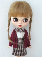 JD018สูทวิกโมแฮร์ BJD ถักเปียสวยทุกขนาดสำหรับ1/12 1/8 1/6 1/4 1/3ผมตุ๊กตา OB11 YOSD MSD SD Blythe เครื่องประดับลำตัว