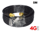 RG58 สายอากาศ 3G,4G Low Loss สำหรับ เสาอากาศ WiFi Router และ 3G,4G Router Antennas 5M