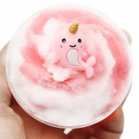 Dolphin Non-stick Large Foam Mud Pressure Relief Toys Scented Diy Oily Mud Soft Fluff Plasticine For Slime Charms Gum Antistress