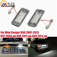 2PCS White 18SMD Car LED License Plate Light Lamp Beads for Mini Cooper R56 R57 R58 R59 Car Light Source Error Free