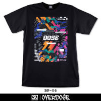 Overdose T-shirt เสื้อยืดคอกลม สีดำ รหัส BP-06(โอเวอโดส)